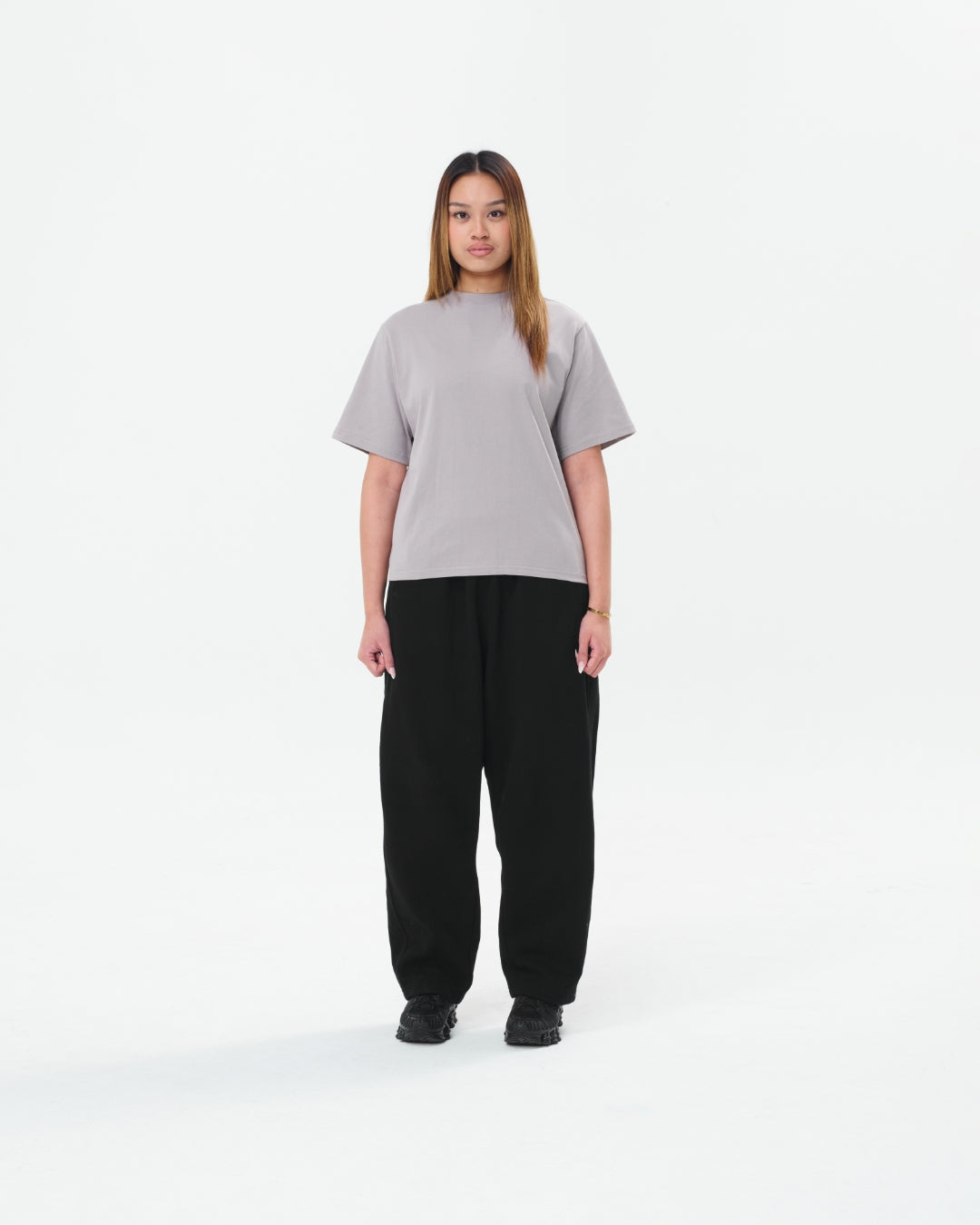 Cropped Basic Tee (Grey)