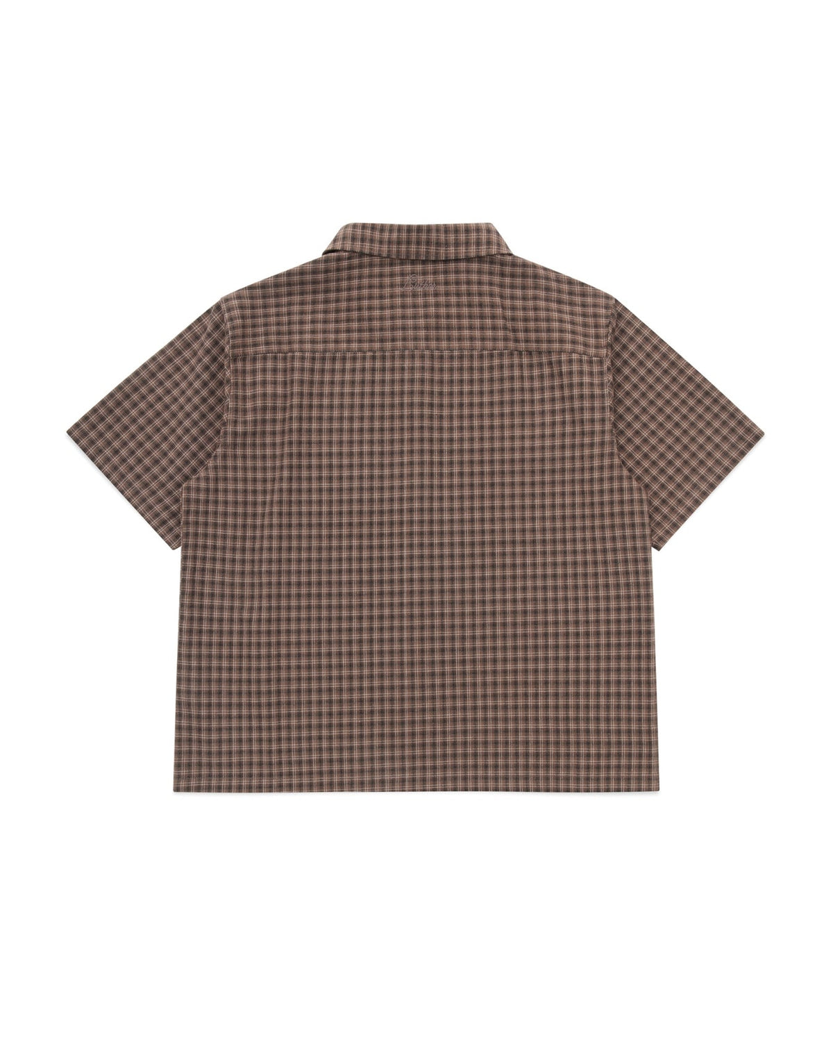 Short Sleeve Shirt (Brown Plaid)