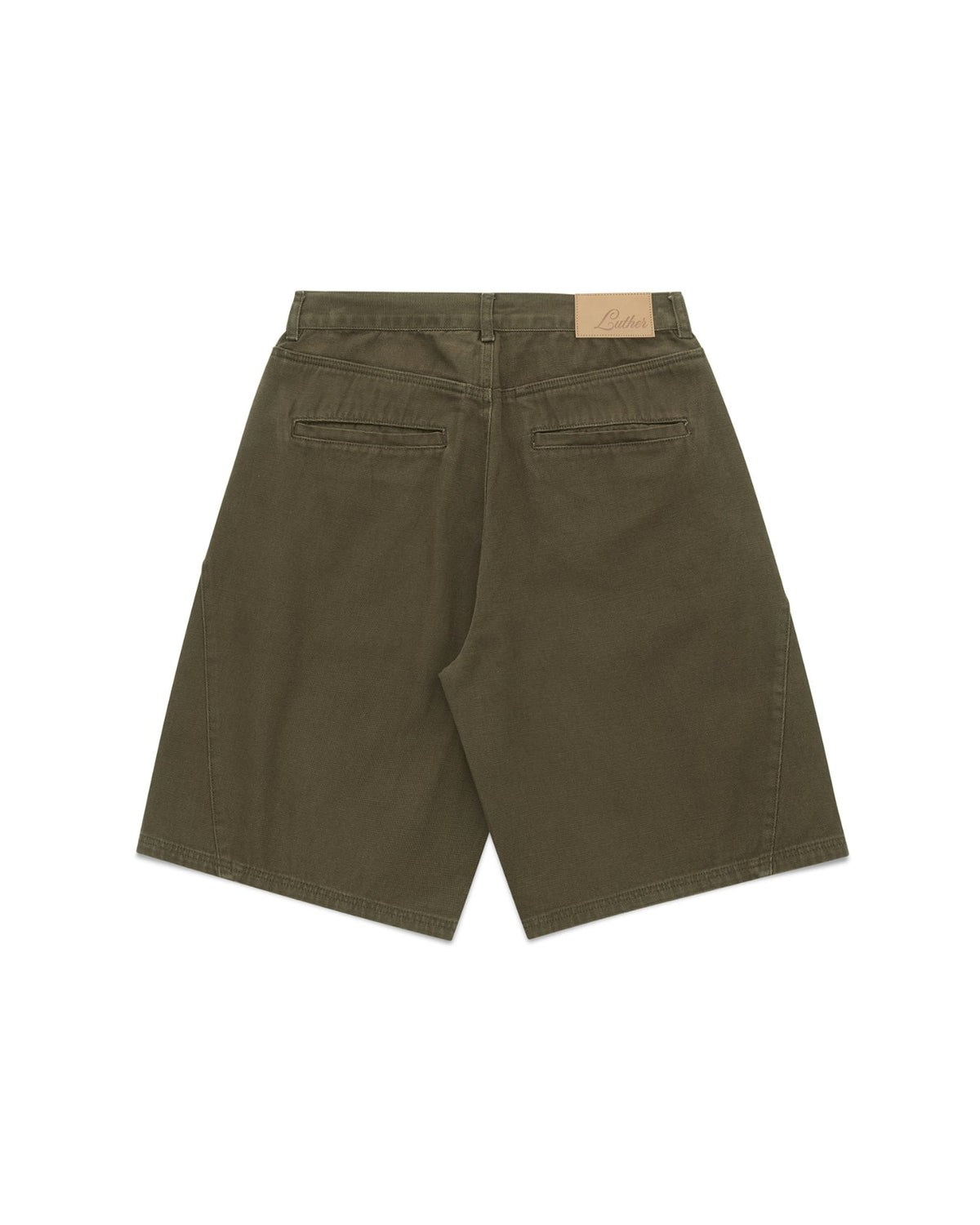 Baggy Panel Shorts (Khaki)