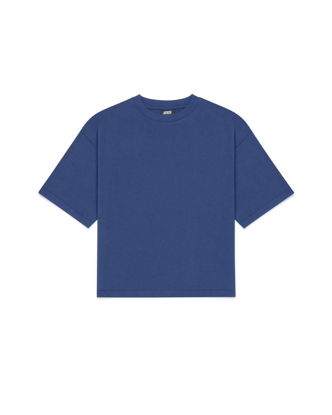 Cropped Basic Tee (Navy)