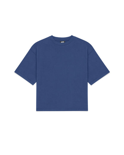 Cropped Basic Tee (Navy)