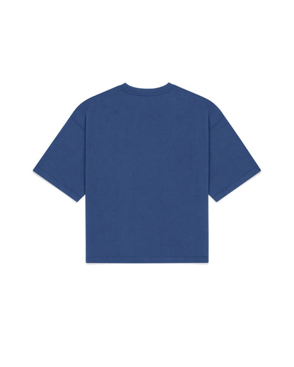 Cropped Basic Tee (Navy)