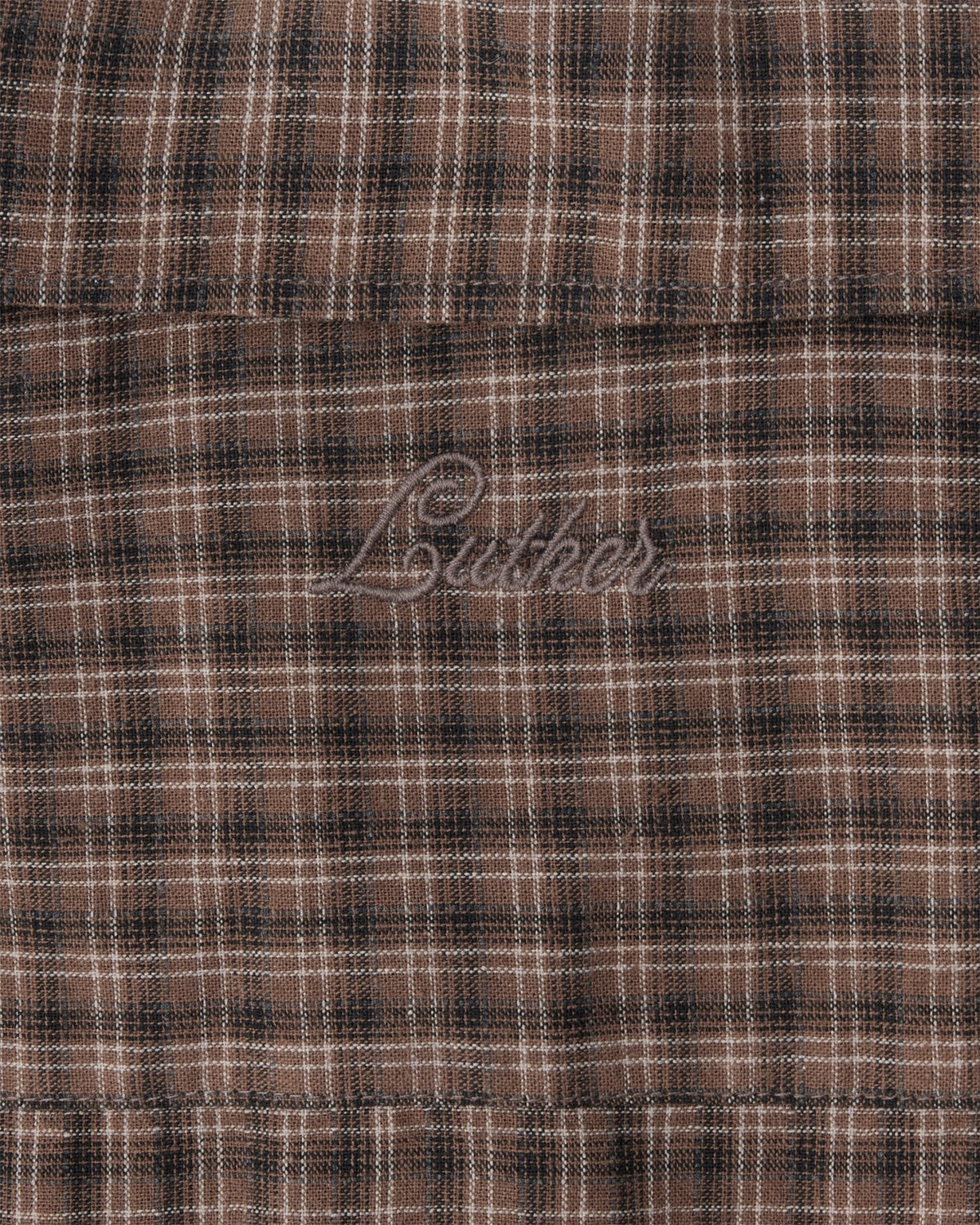 Short Sleeve Shirt (Brown Plaid)