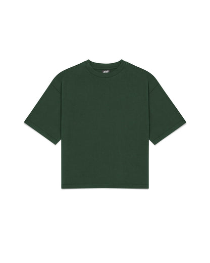 Cropped Basic Tee (Forest Green)