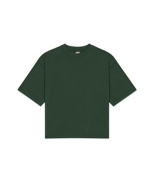 Cropped Basic Tee (Forest Green)