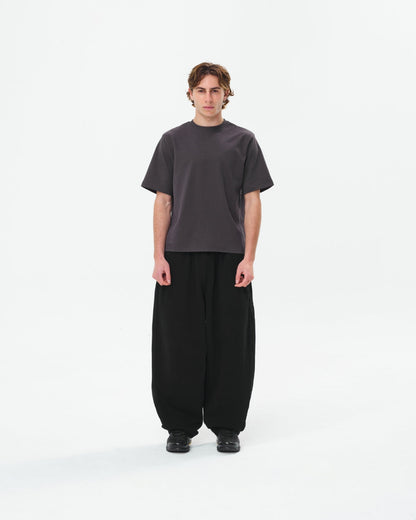 Cropped Basic Tee (Charcoal)