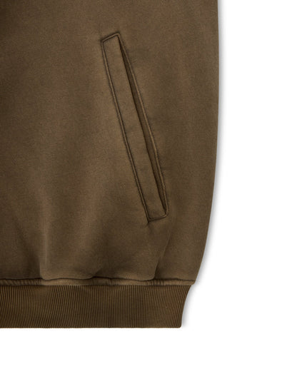 Zip Up Hoodie (Washed Olive)