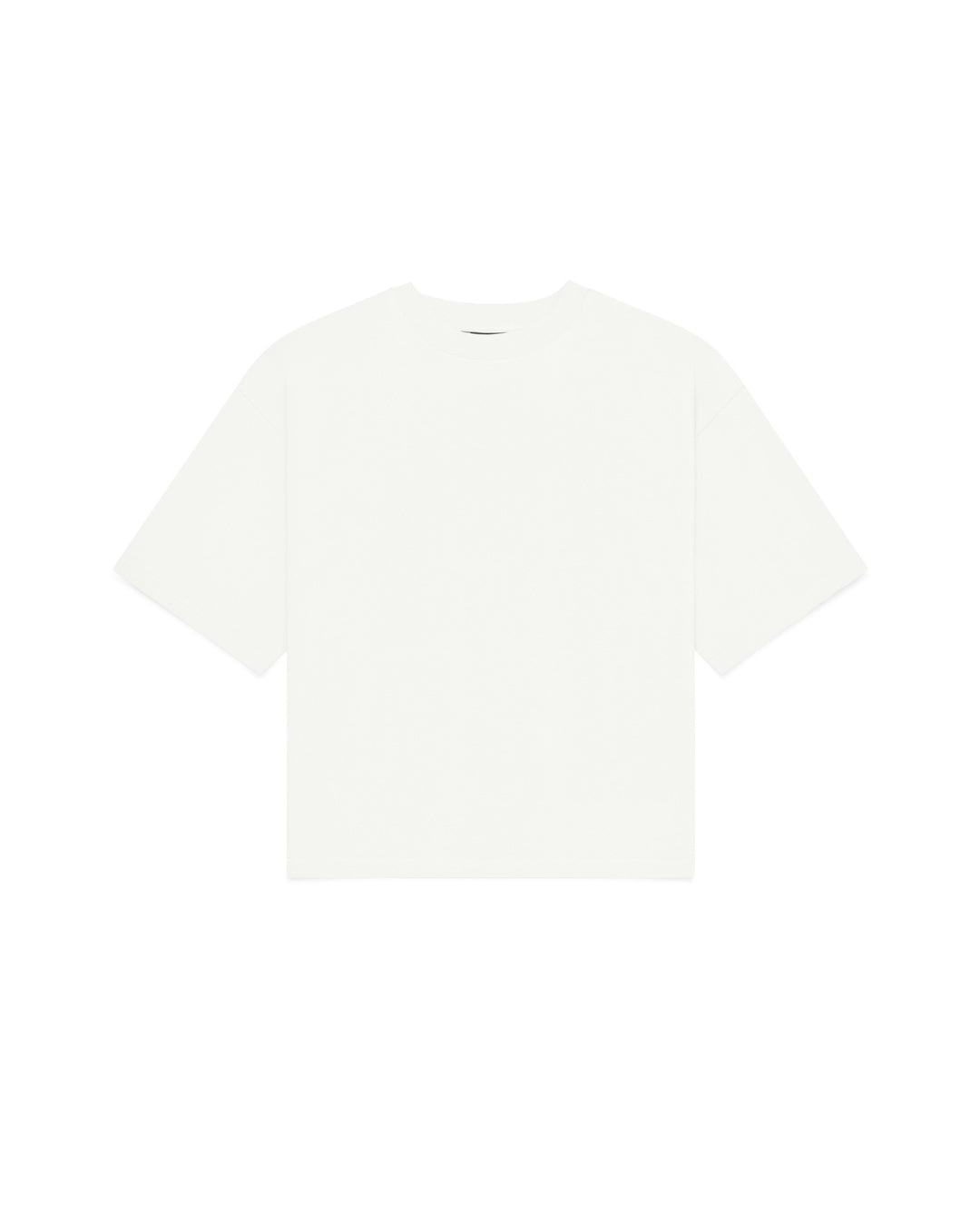 Cropped Basic Tee (Off White)