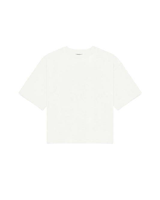 Cropped Basic Tee (Off White)