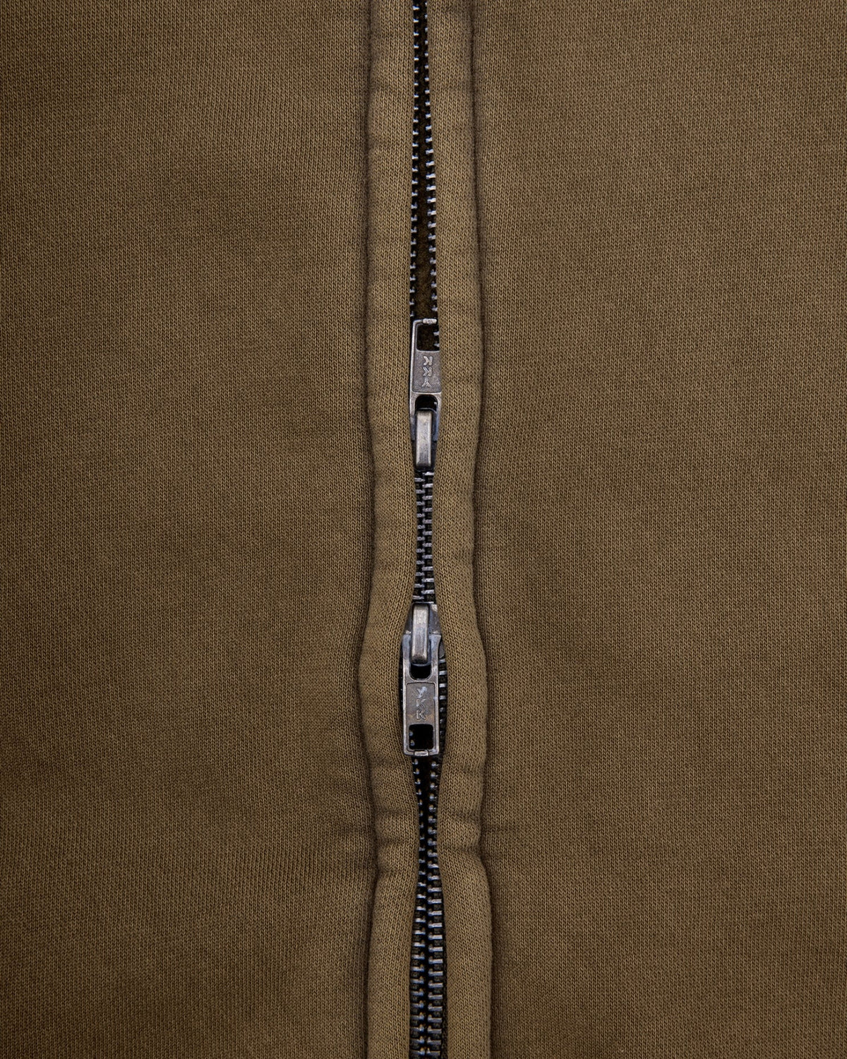 Zip Up Hoodie (Washed Olive)