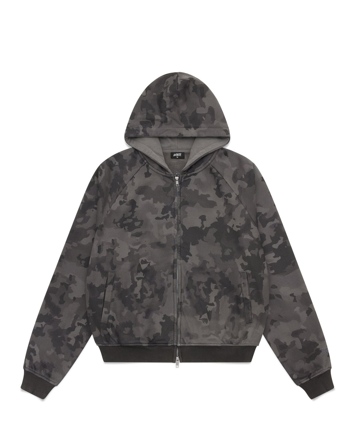 Zip Up Hoodie (Dark Camo)