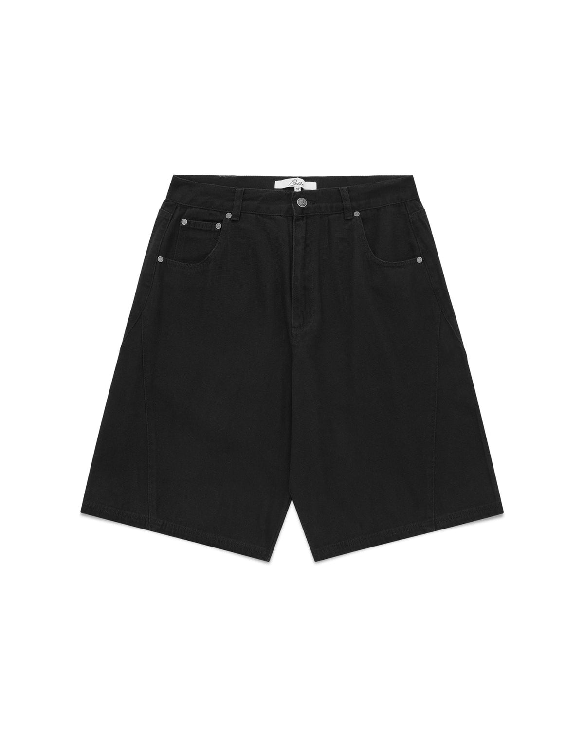 Baggy Panel Shorts (Black)