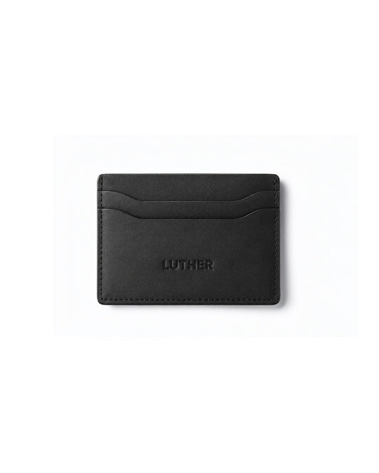 Leather Card Holder (Black)