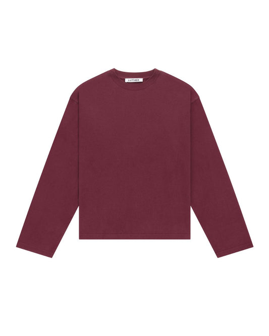 Long Sleeve Tee (Burgundy)