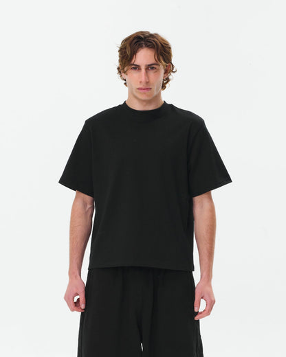 Cropped Basic Tee (Black)
