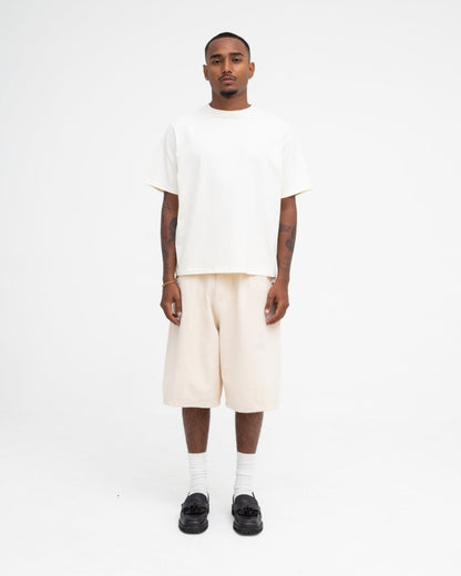 Cropped Basic Tee (Off White)