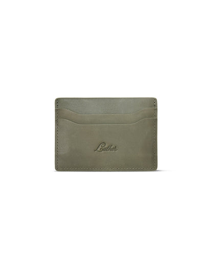 Leather Card Holder (Olive)
