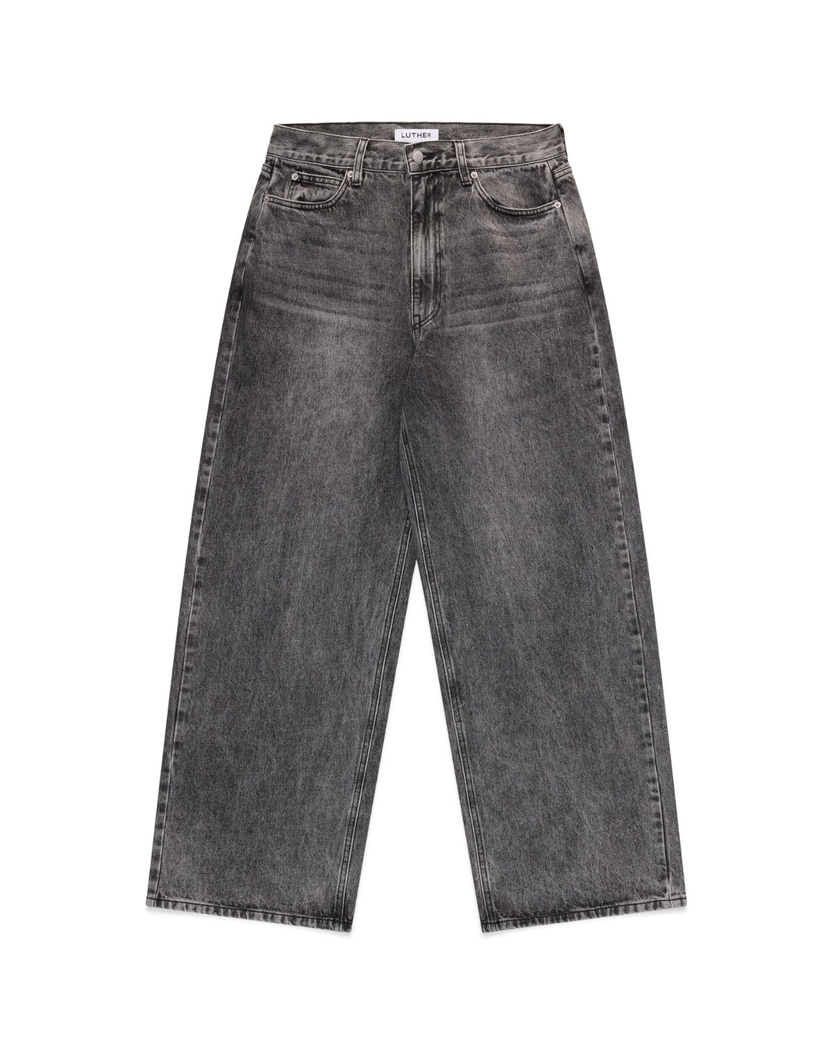 Wide Leg Jeans (Grey)
