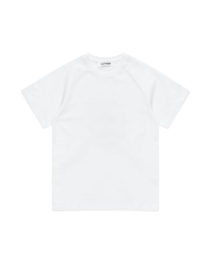 Fitted Raglan Tee (White)