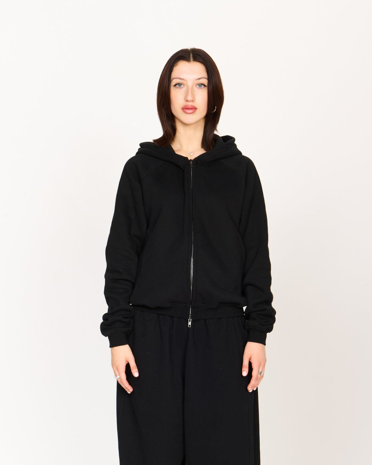 Zip Up Hoodie (Black)