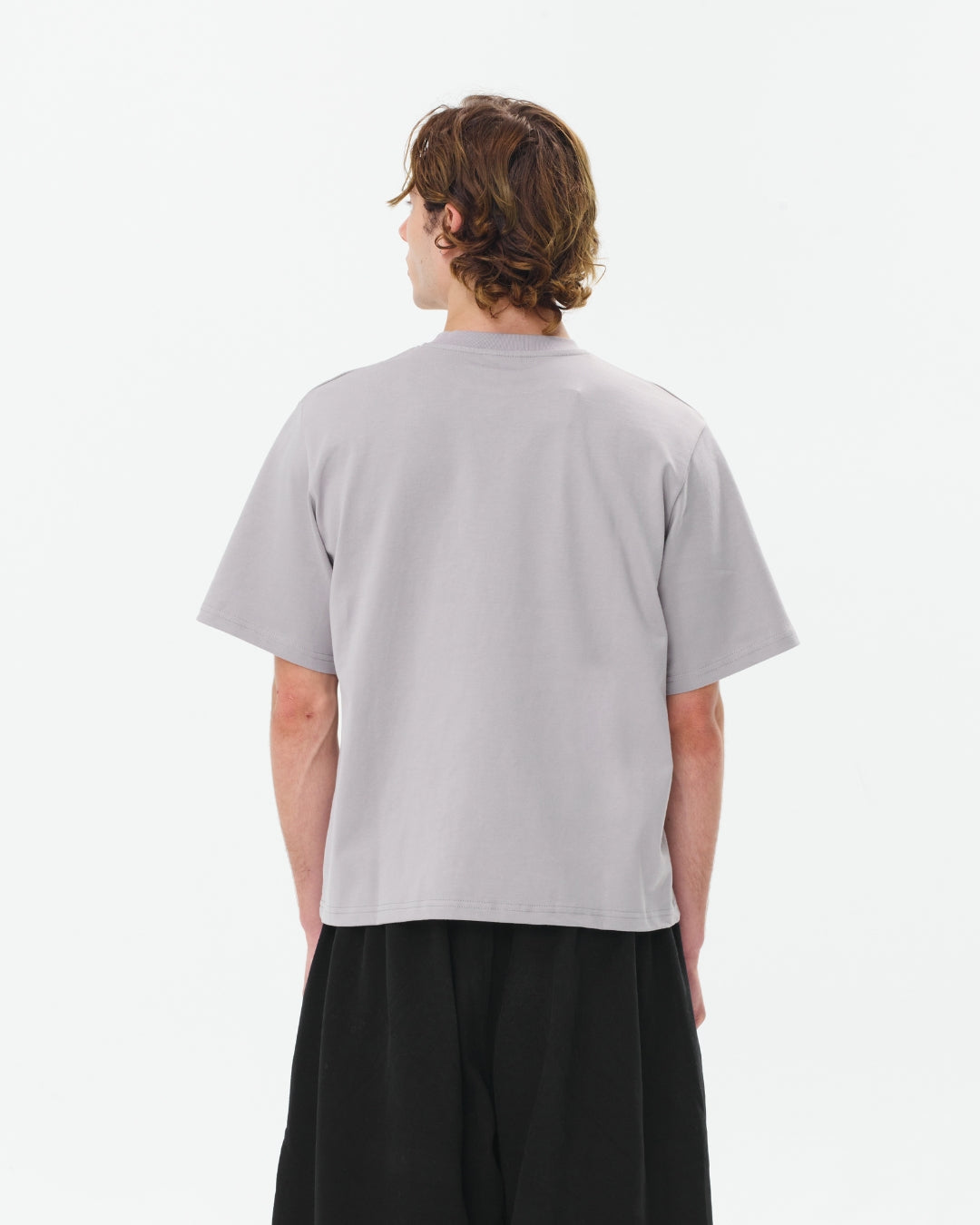 Cropped Basic Tee (Grey)