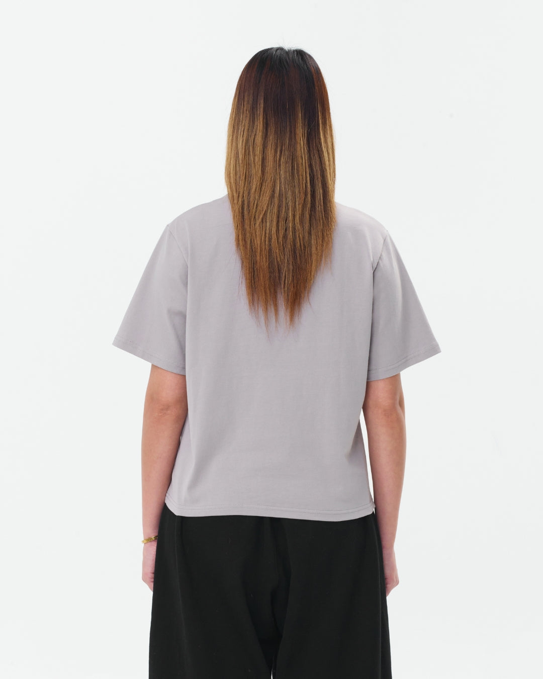 Cropped Basic Tee (Grey)