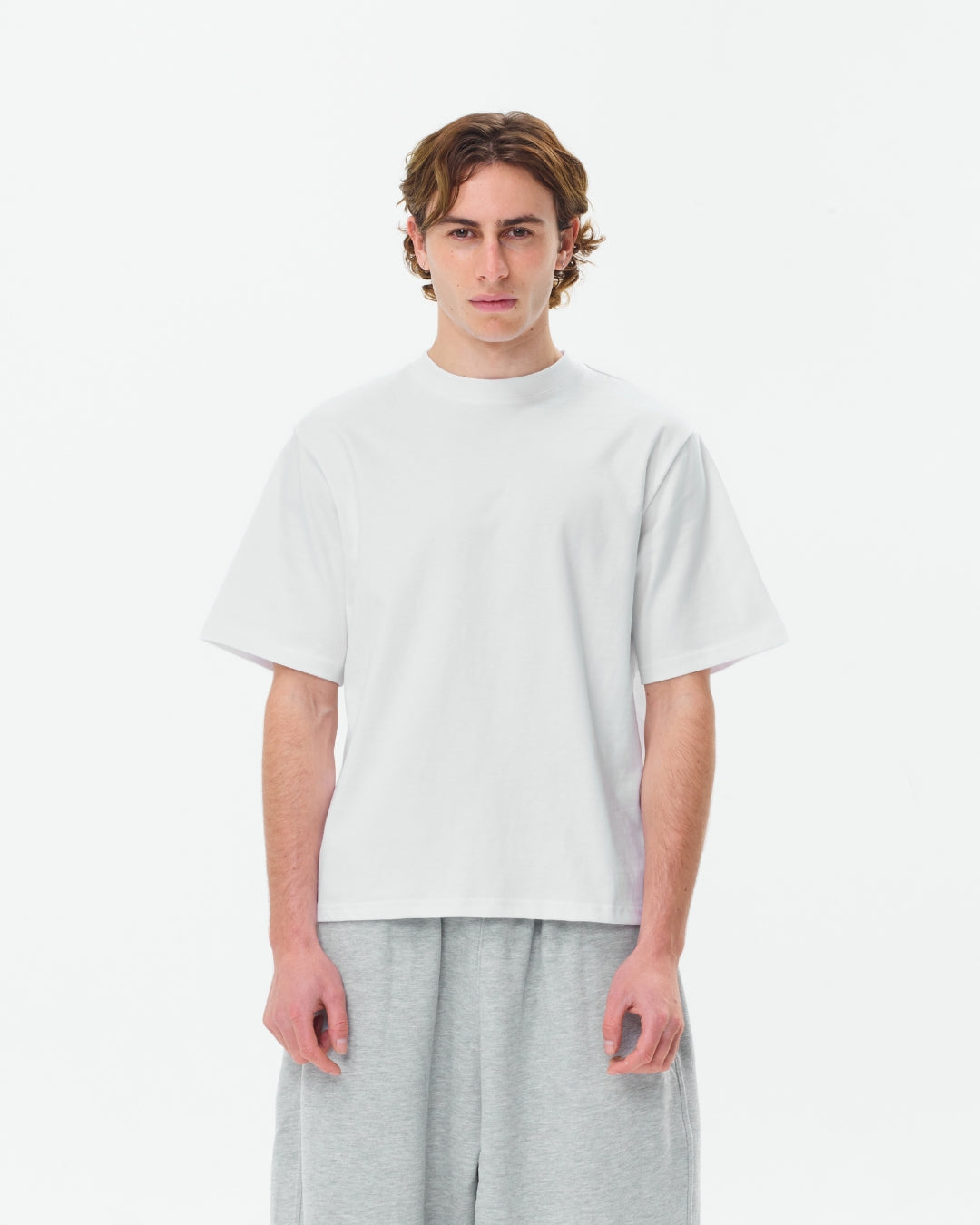 Cropped Basic Tee (White)