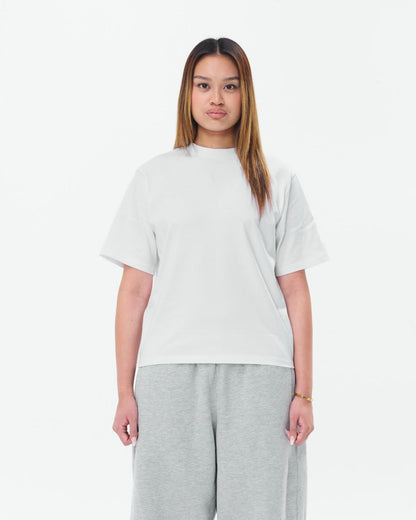 Cropped Basic Tee (White)