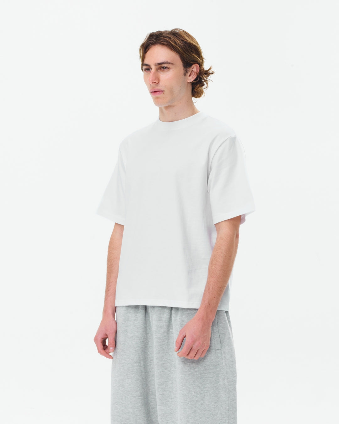 Cropped Basic Tee (White)