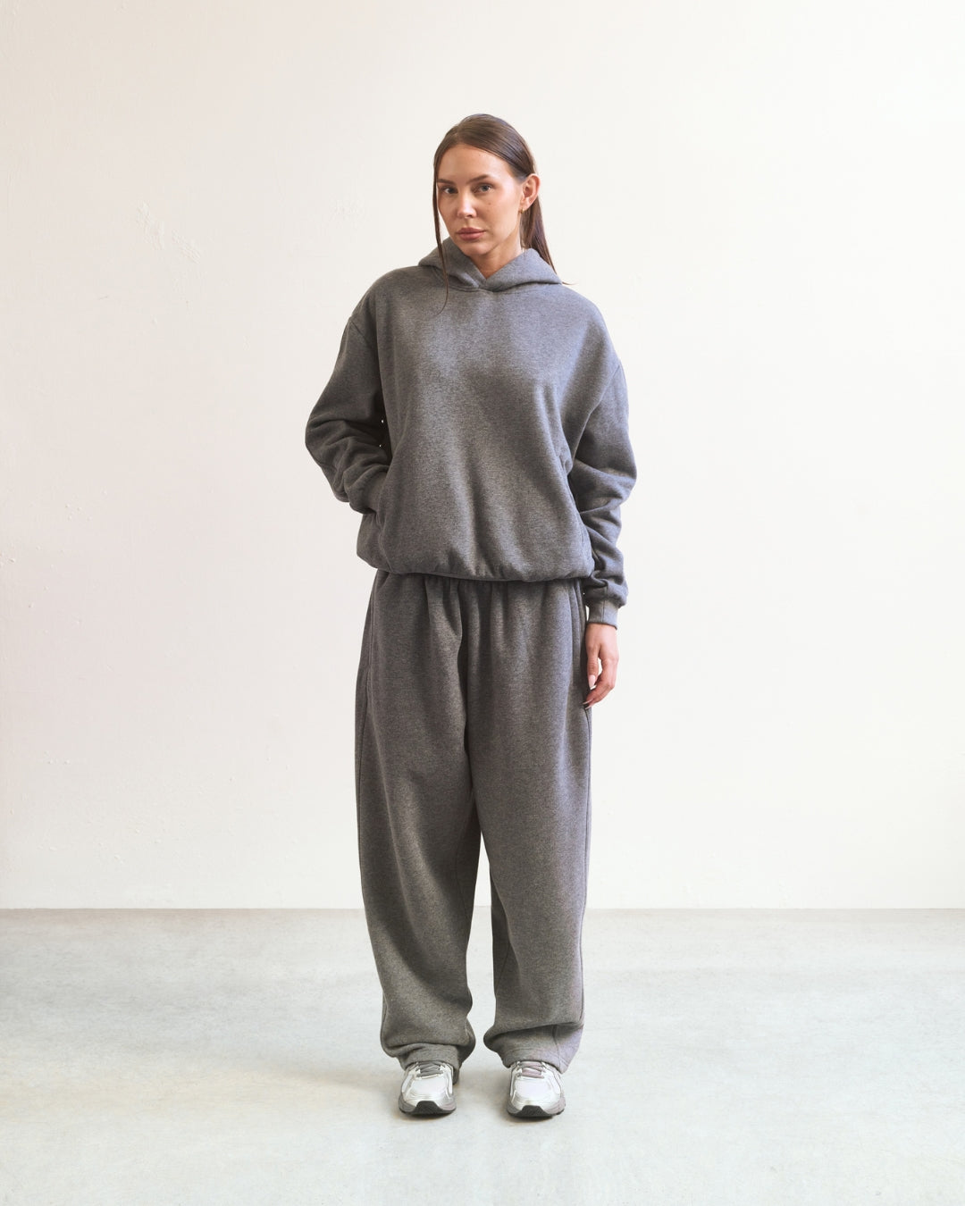Baggy Trackies (Dark Marle Grey)