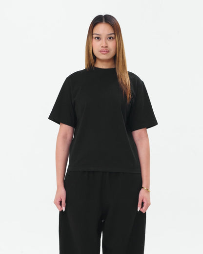 Cropped Basic Tee (Black)