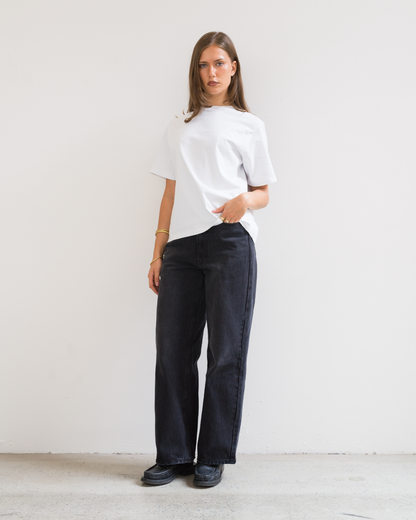 Wide Leg Jeans (Vintage Black)