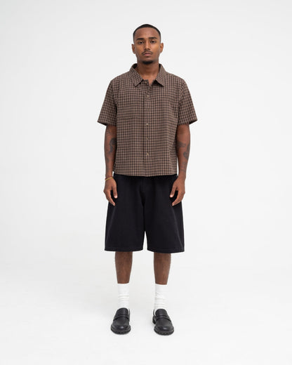 Baggy Panel Shorts (Black)