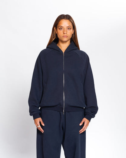 Zip Up Hoodie (Navy)