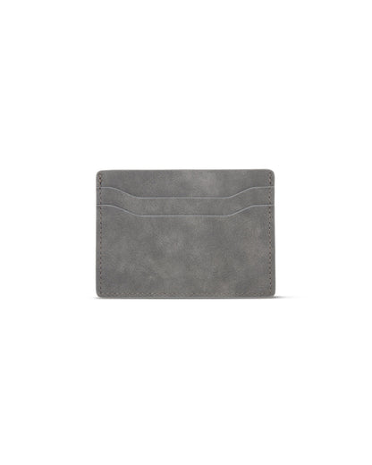 Suede Card Holder (Grey)