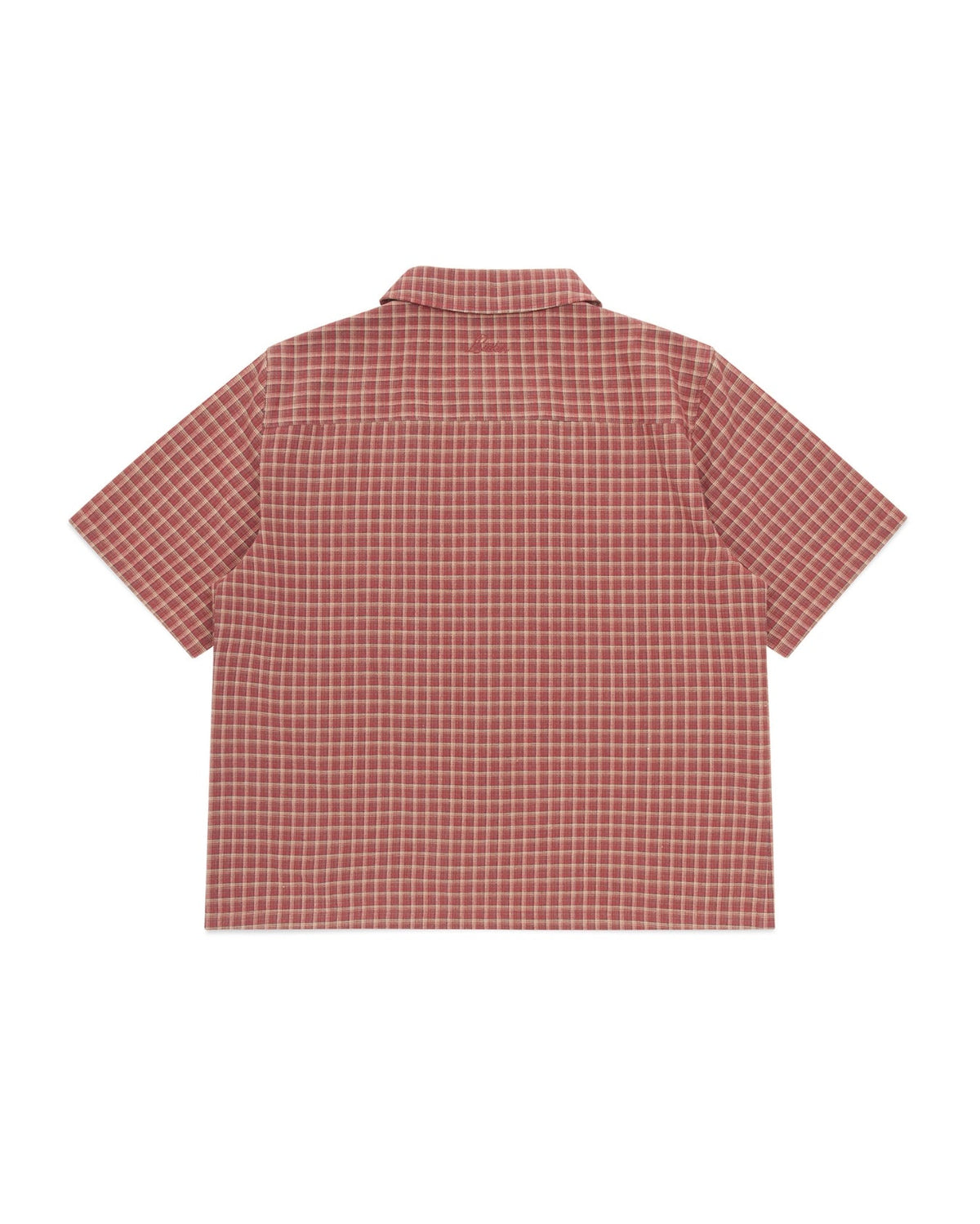 Short Sleeve Shirt (Red Plaid)