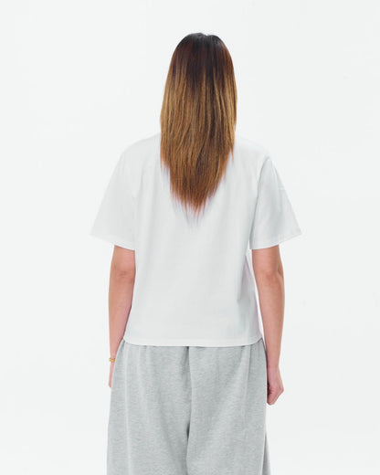 Cropped Basic Tee (White)