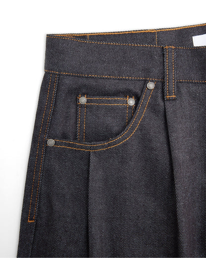 Baggy Raw Denim (Blue Black)