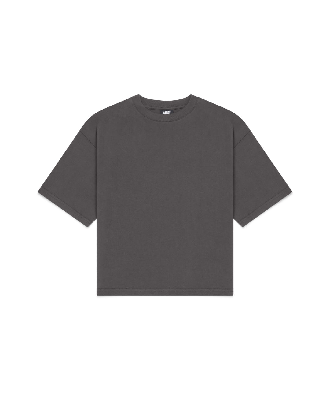 Cropped Basic Tee (Charcoal)