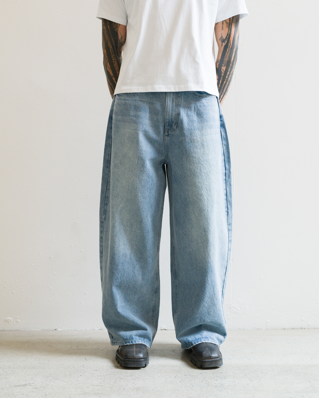 Super Baggy Jeans (Washed Blue)