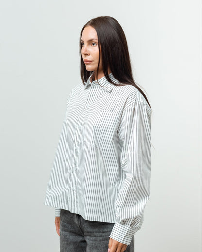 Striped Long Sleeve Shirt (Black/White)