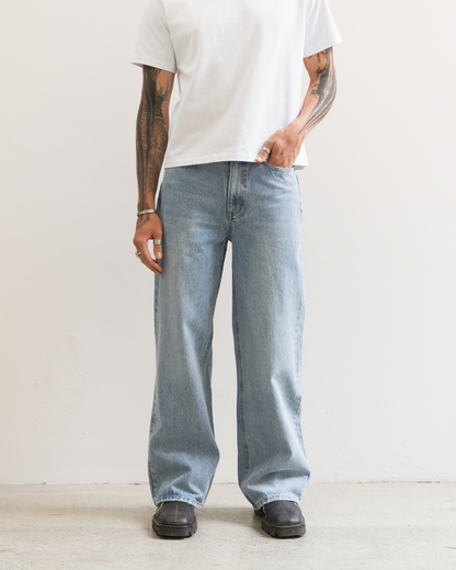 Regular Fit Jeans (Washed Blue)