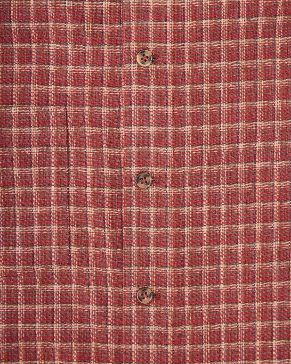 Short Sleeve Shirt (Red Plaid)
