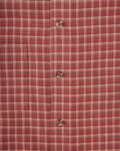 Short Sleeve Shirt (Red Plaid)