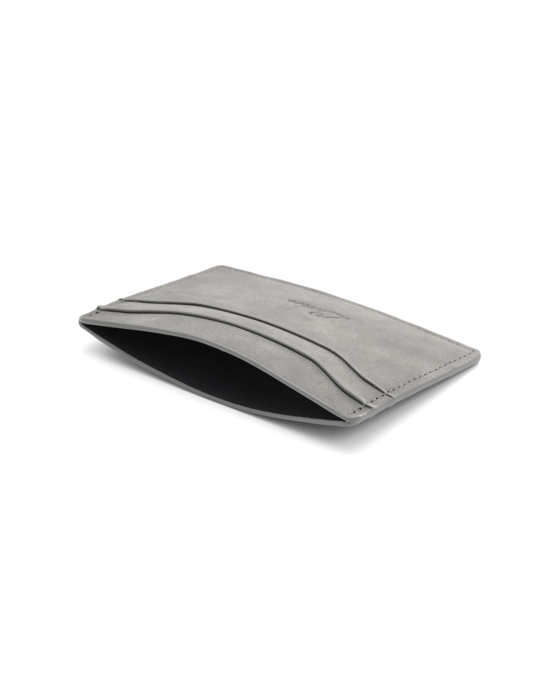 Suede Card Holder (Grey)