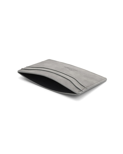 Suede Card Holder (Grey)