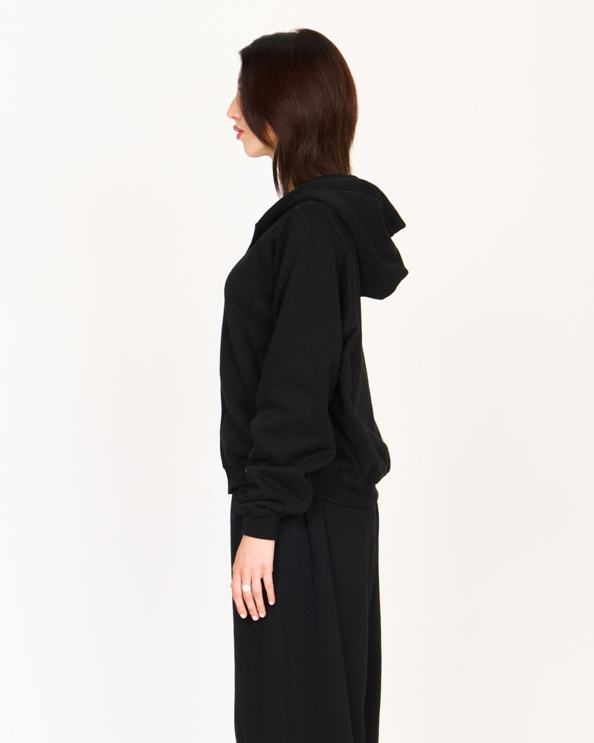Zip Up Hoodie (Black)