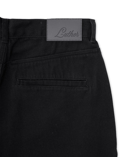 Baggy Panel Shorts (Black)