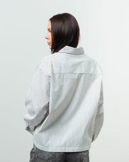 Striped Long Sleeve Shirt (Black/White)
