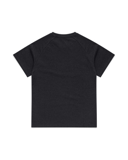 Fitted Raglan Tee (Dark Grey)